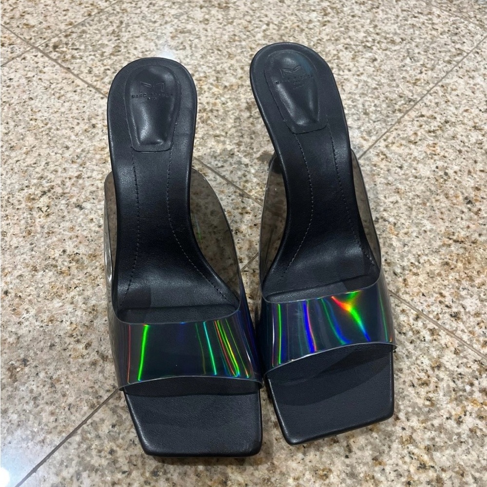 Marc Fisher Black Iridescent Heels